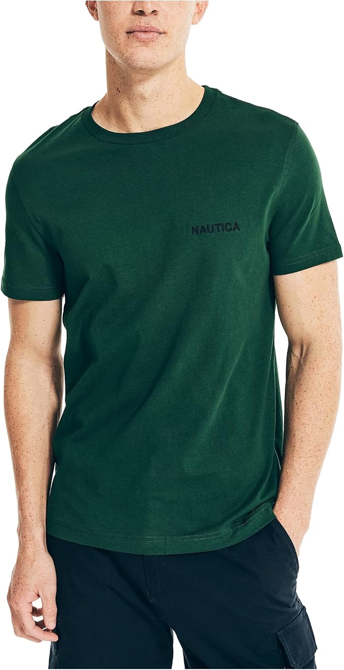 Nautica Short Sleeve Solid Crew Neck T-shirt Shirt