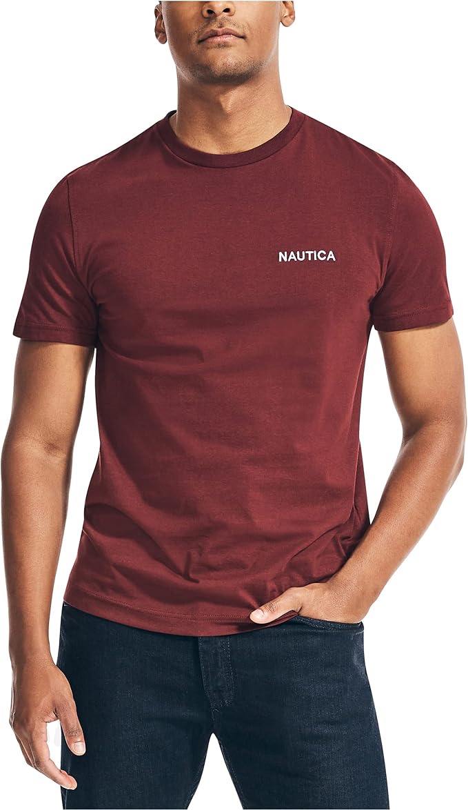 Nautica Short Sleeve Solid Crew Neck T-shirt Shirt